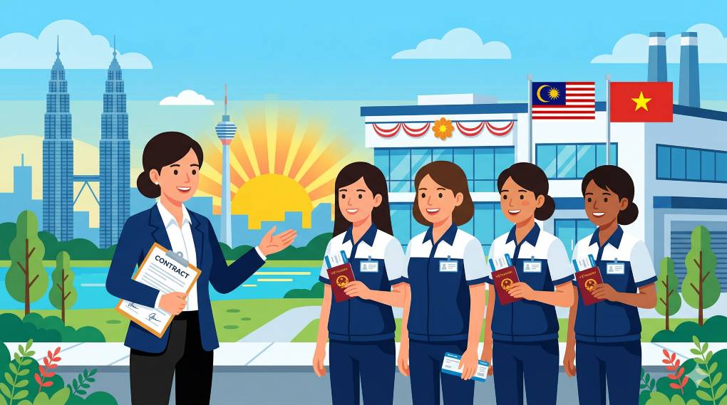 TUYỂN DỤNG CÔNG NHÂN NHÀ MÁY ĐI LÀM VIỆC CÓ THỜI HẠN TẠI MALAYSIA (tháng 3/2026)